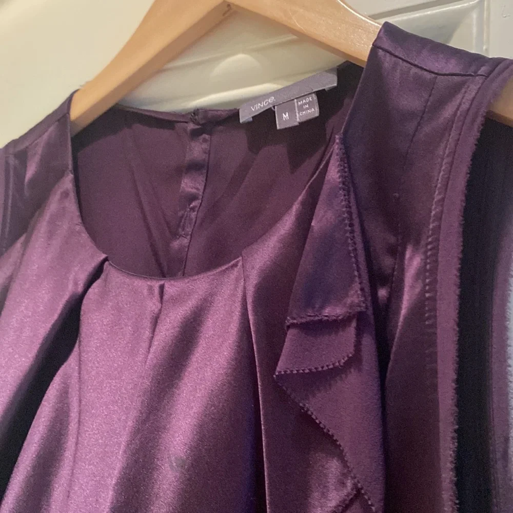 Vince, silk blouse, size M, purple - Picture 2 of 5